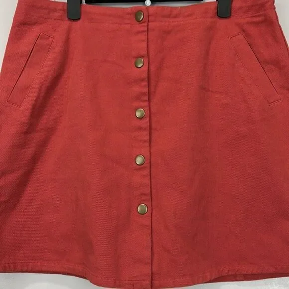 Miami  Burnt Orange Skirt - Picture 2 of 6